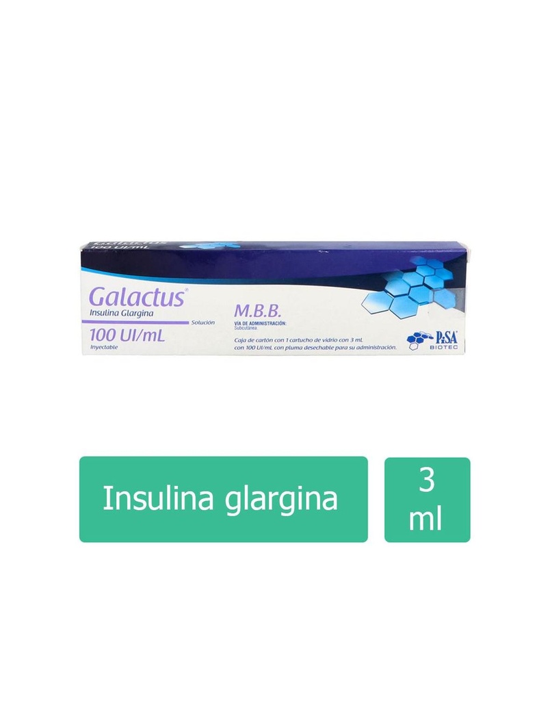 Galactus 100 UI/Ml 1 Cartucho Desechable 3 Ml 