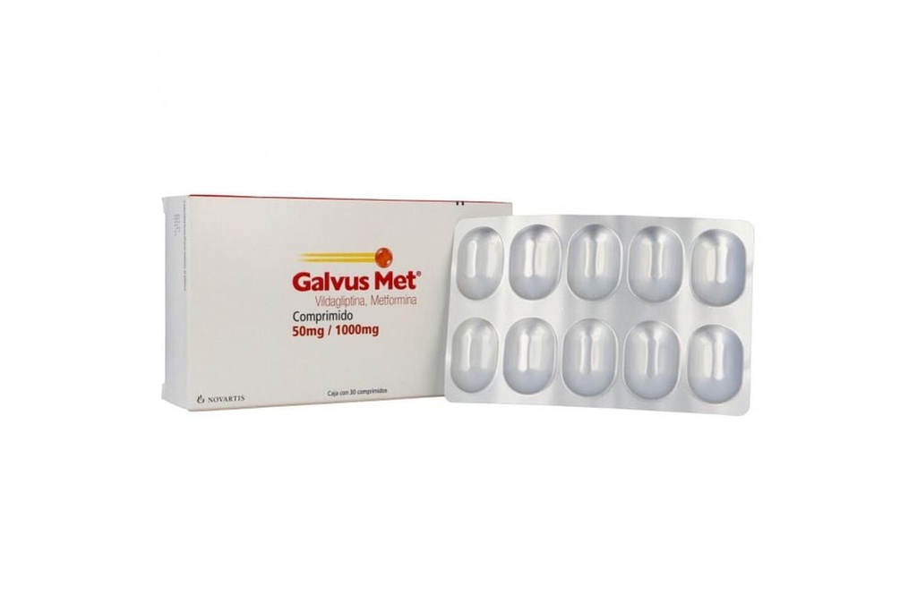 Galvus-Met 50/1000 Mg 30 Comprimidos Recubiertos 