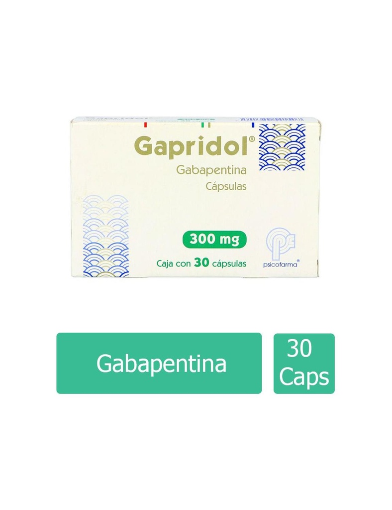 Gapridol 300 Mg 30 Cápsulas 