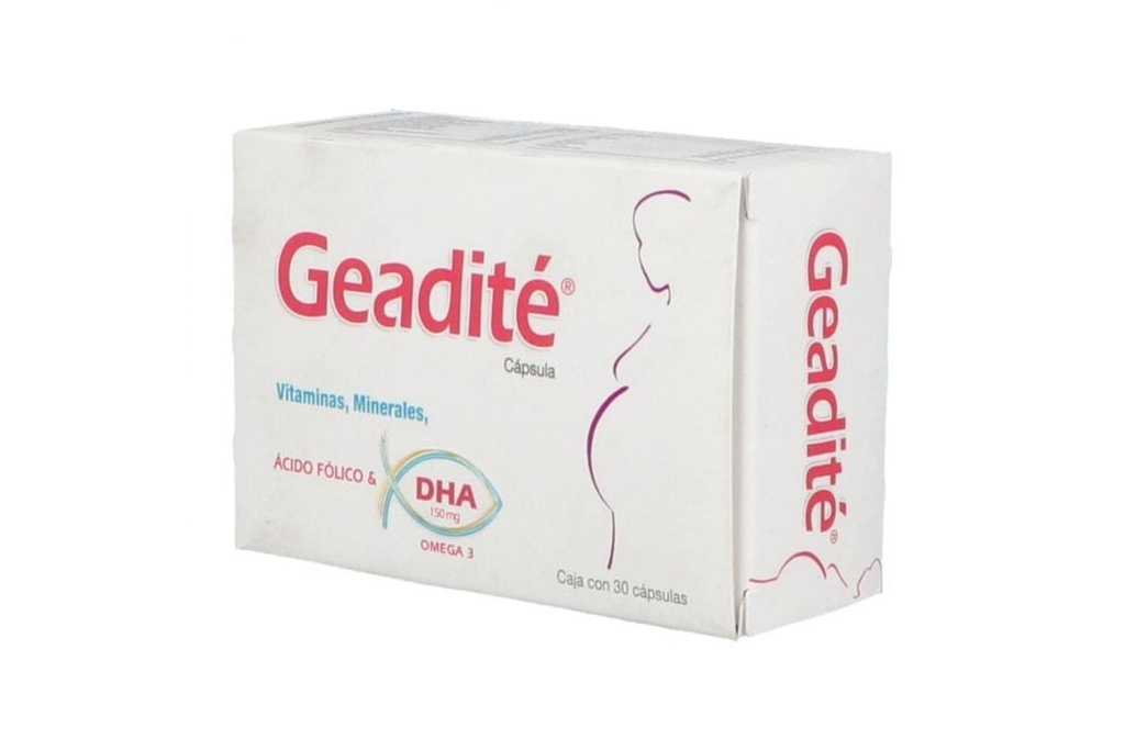 Geadité Vitaminas/Minerales 30 Cápsulas Genérico Progela 