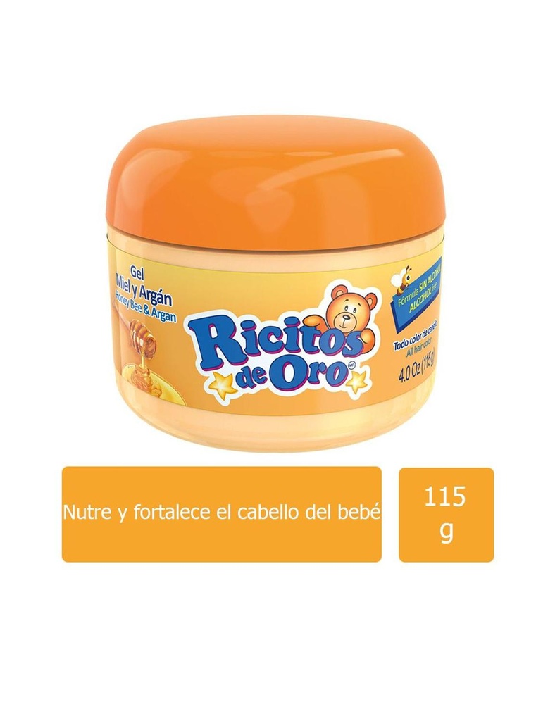 Gel Ricitos De Oro Miel Y Argán Tarro Con 115 G