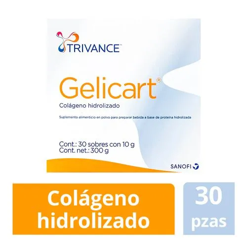 Gelicart 10 G Colageno Hidrolizado. 