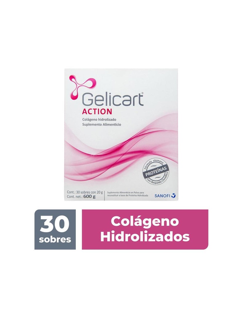 Gelicart Action 20 G Colageno Hidrolizado. 