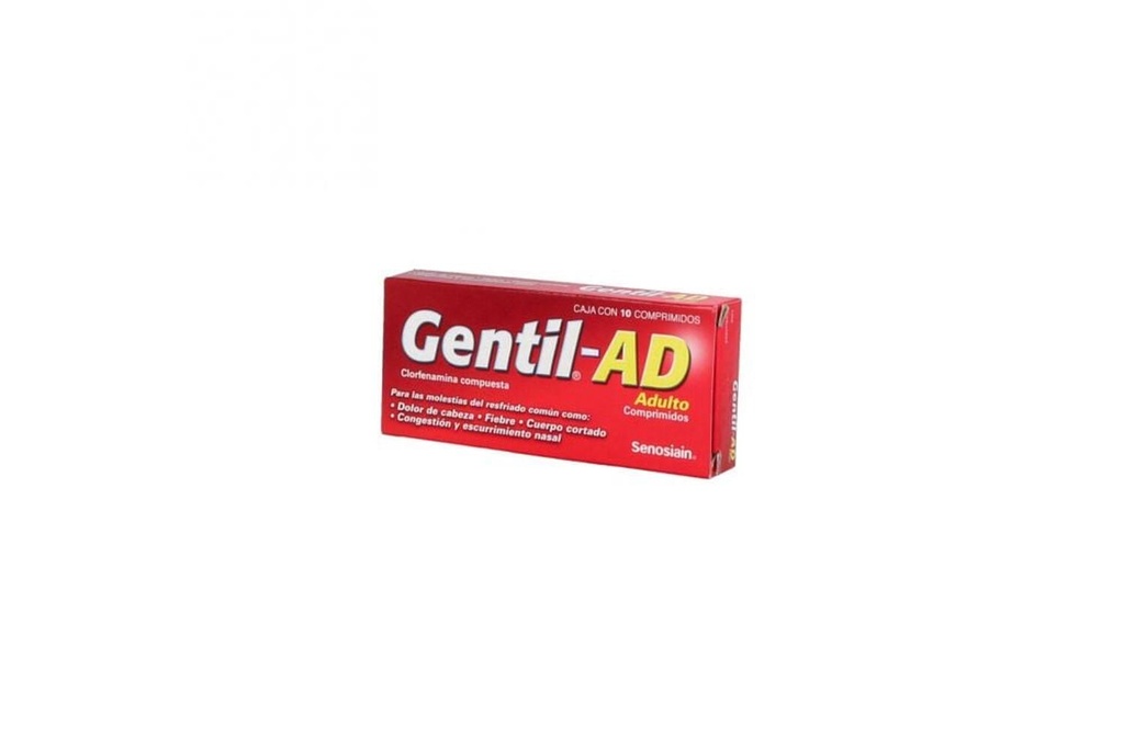 [7501314707638] Gentil Adulto 10 Comprimidos 