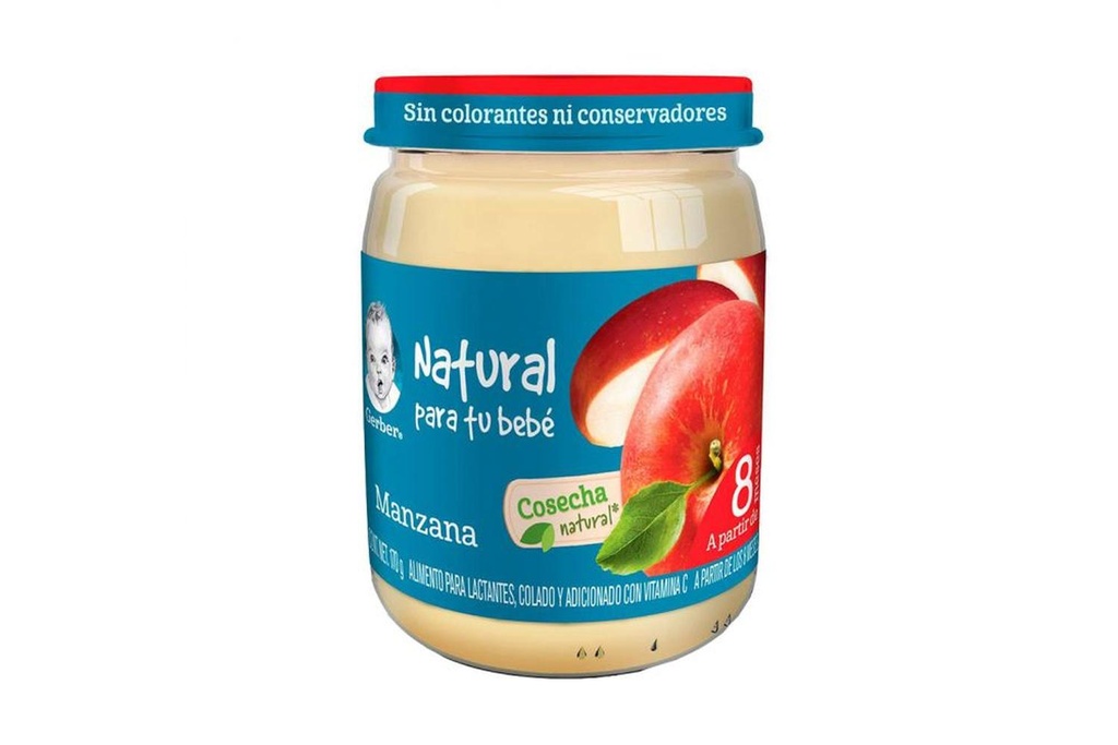 Gerber Papilla Manzana 3Era Etapa Frasco Con 170 G