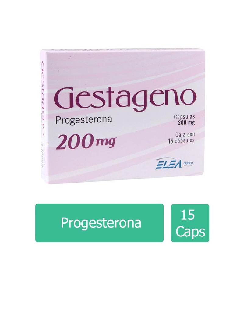 Gestageno 200 Mg 15 Cápsulas 