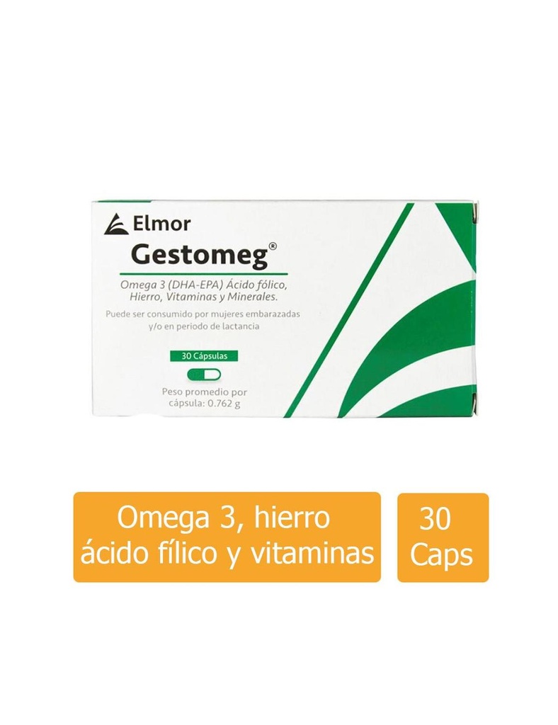 Gestomeg Suplemento Alimenticio 30 Cápsulas 