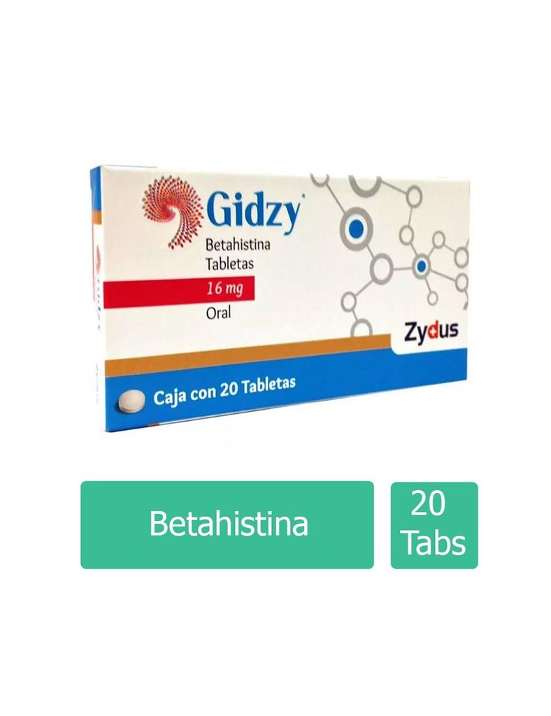 Gidzy 16 Mg 20 Tabletas 
