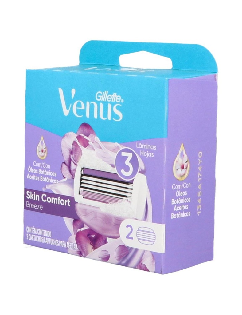 Cartucho Gillette Venus Breeze 2 Unidades 