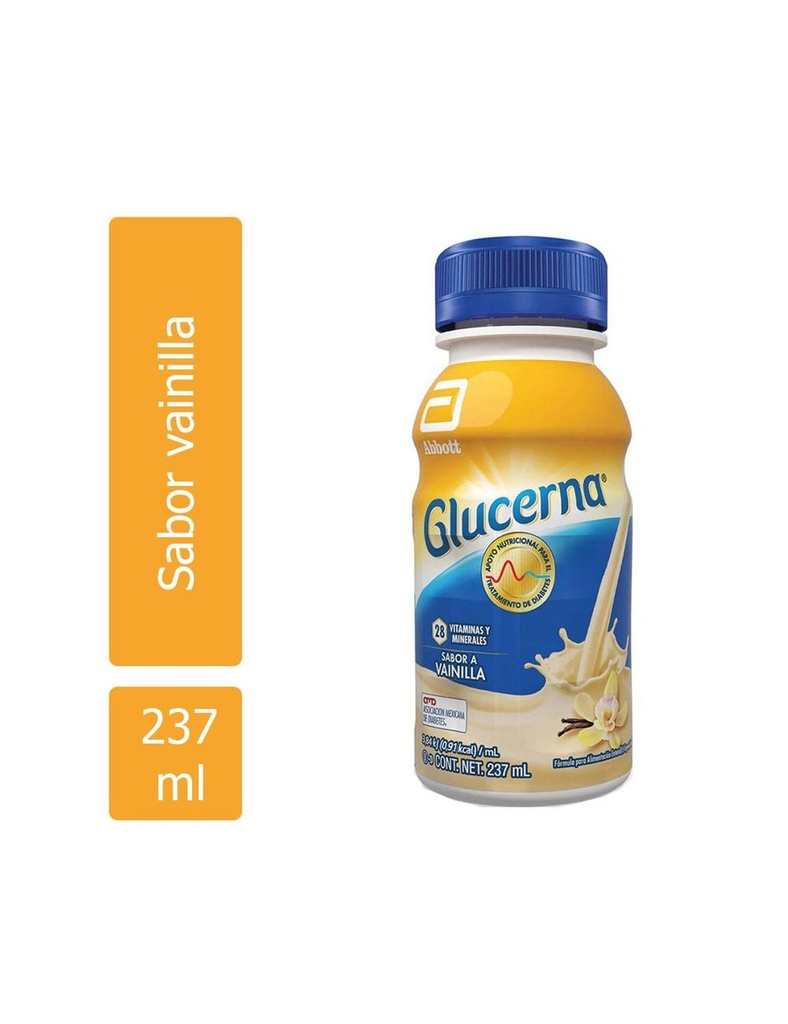 Glucerna Alimento Especializado Sabor A Vainilla Frasco Con 237 Ml