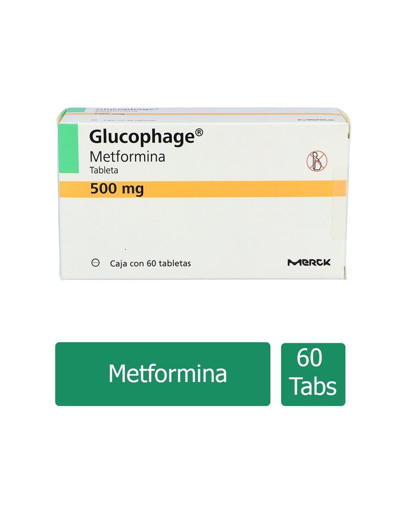 Glucophage 500 Mg 60 Tabletas 