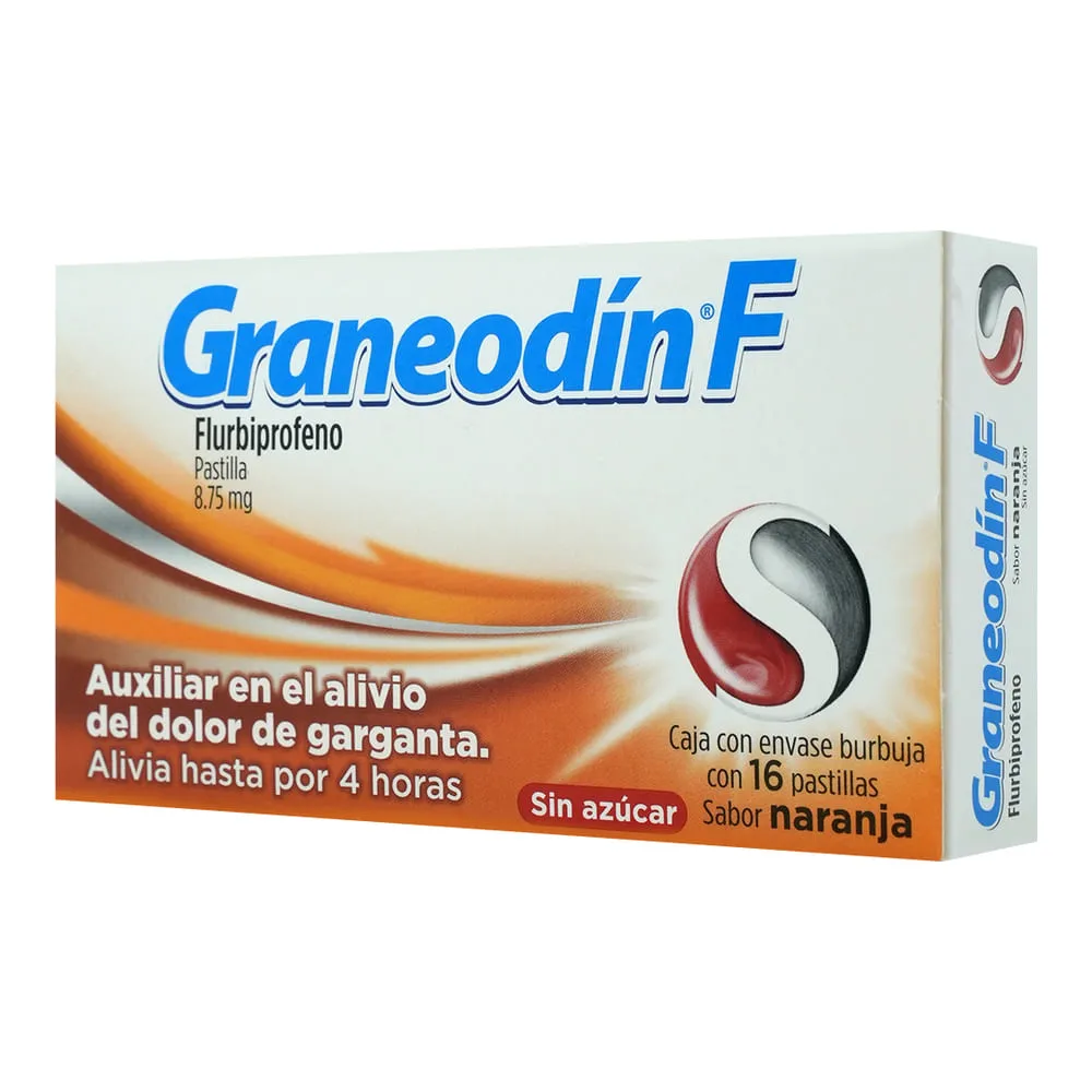 Graneodín F 8.75 Mg Naranja 16 Pastillas 