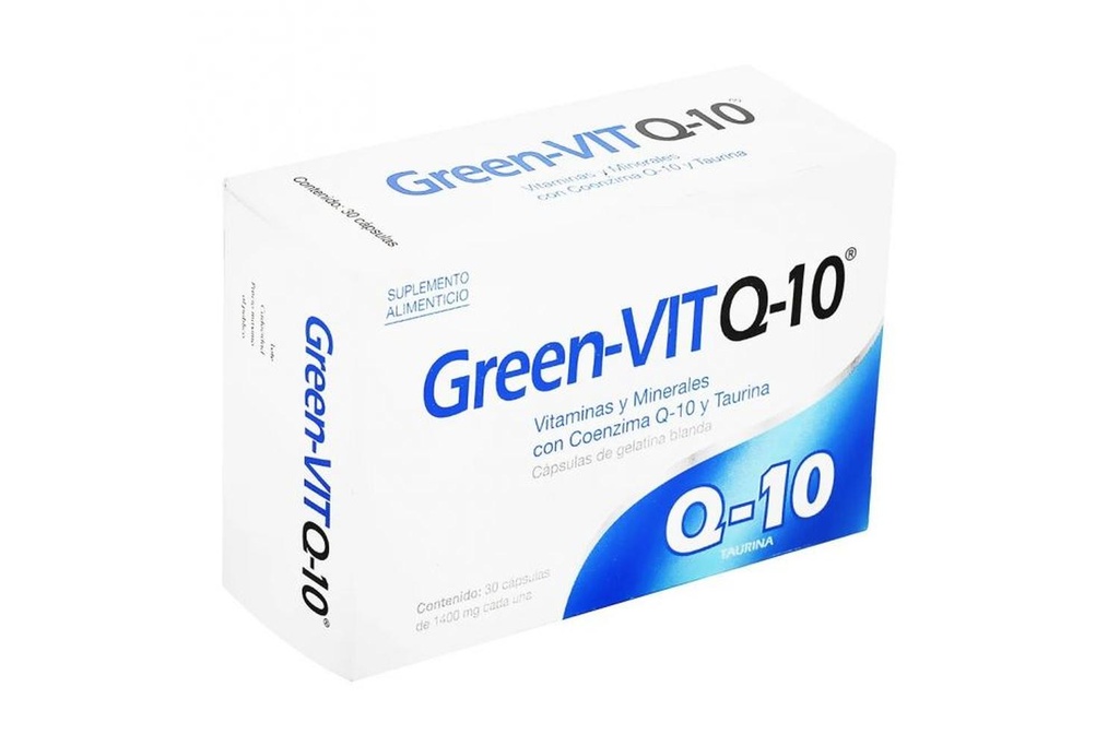 [7503008344631] Green-Vit Q-10 Suplemento Alimenticio 30 Cápsulas Genérico Progela 