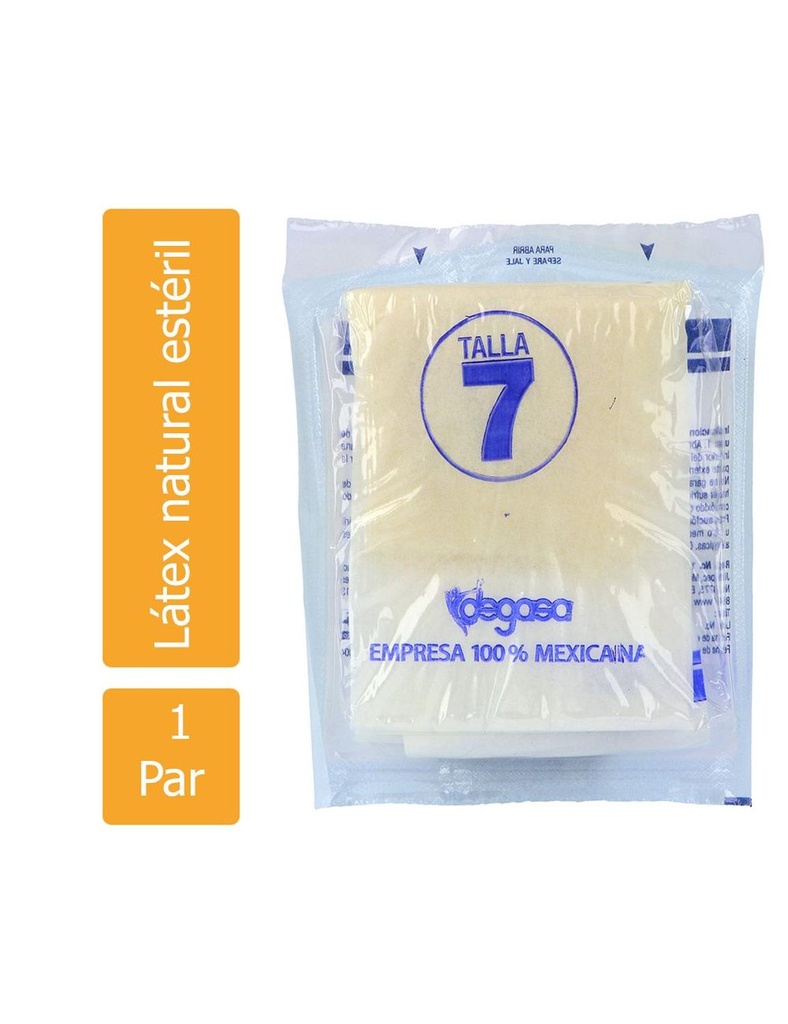 Guantes Cirujano Desechables Número 7 