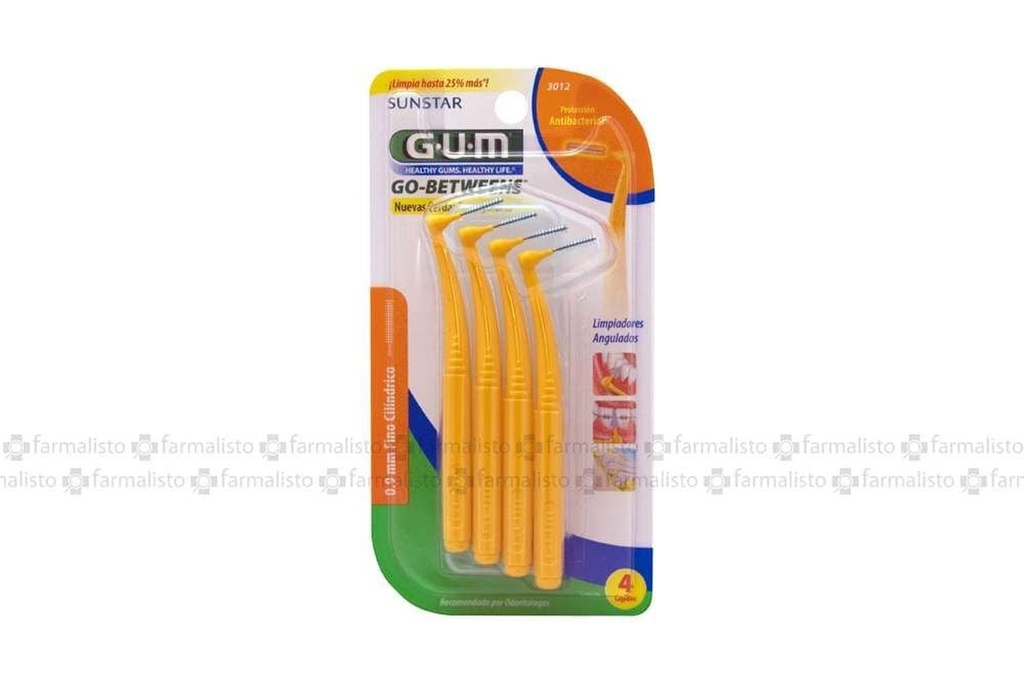 Cepillo Dental Gum Go Bet Microfino 6 Piezas 