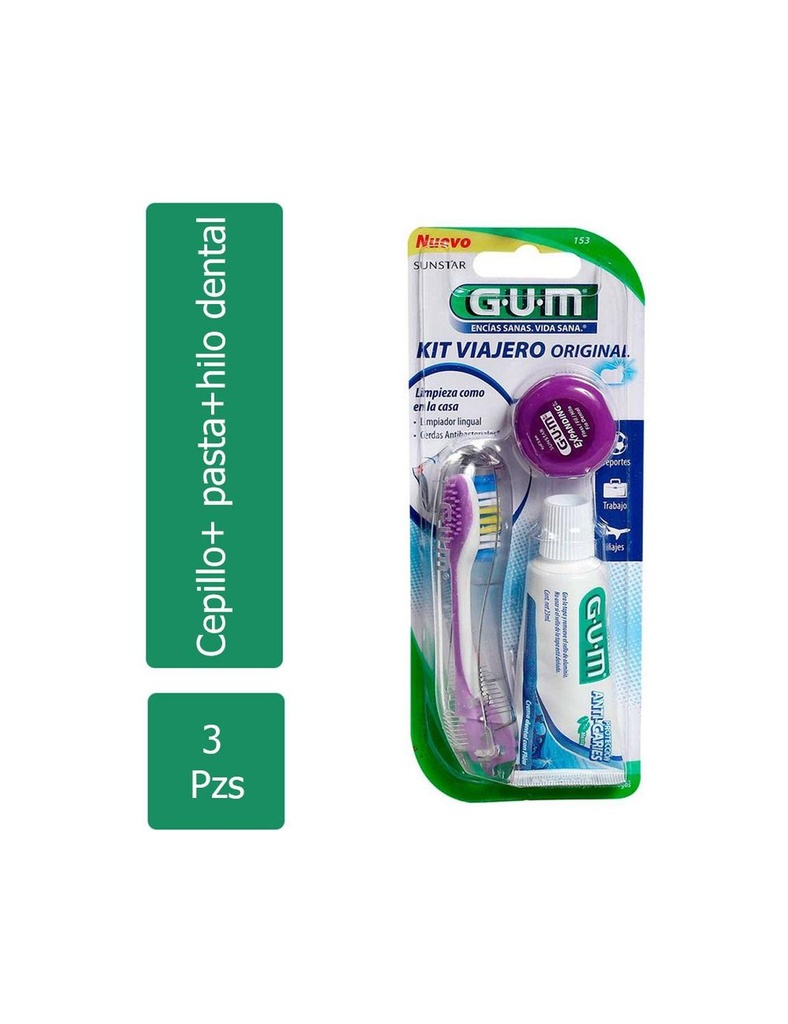 Kit De Viaje Gum 3 Piezas 