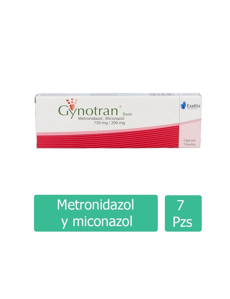Gynotran 750/200 Mg 7 Óvulos 