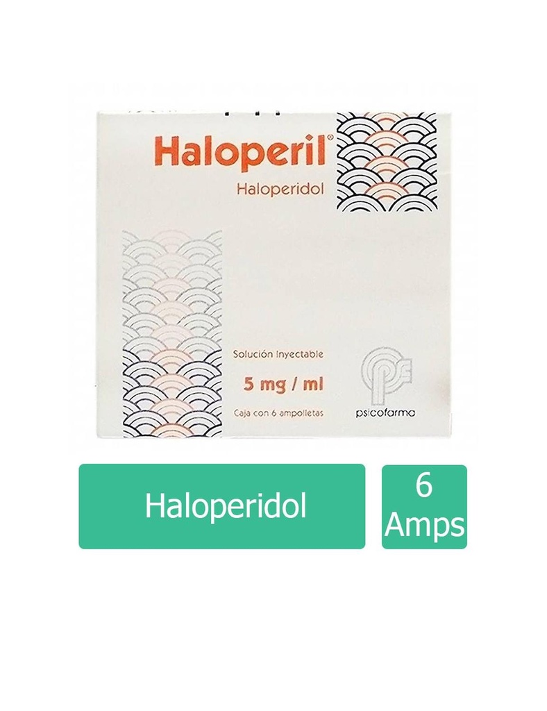 Haloperil 5 Mg 6 Ampolletas 1 Ml 