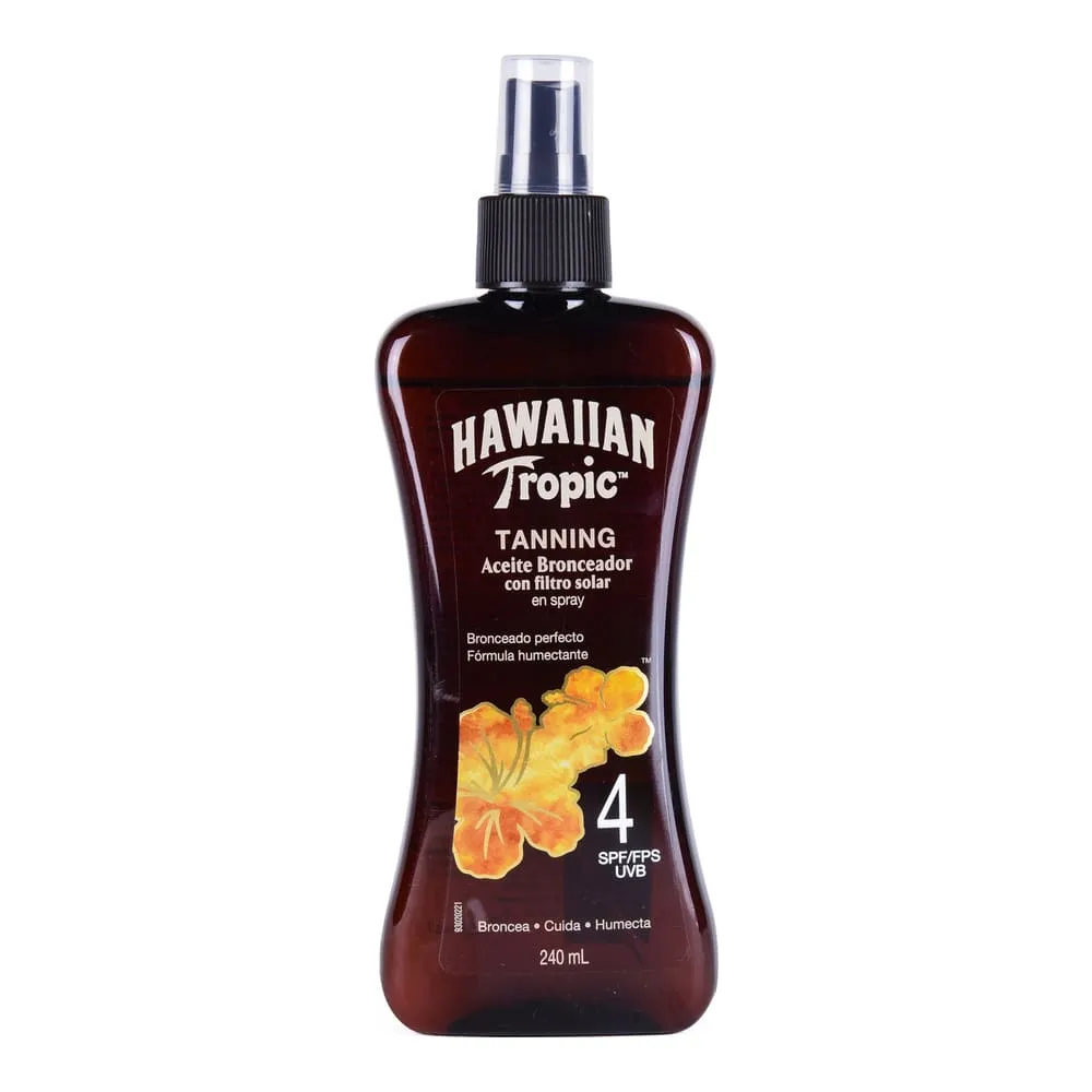 Bronceador Hawaiian Tanning FPS 4 Spray 240 Ml 