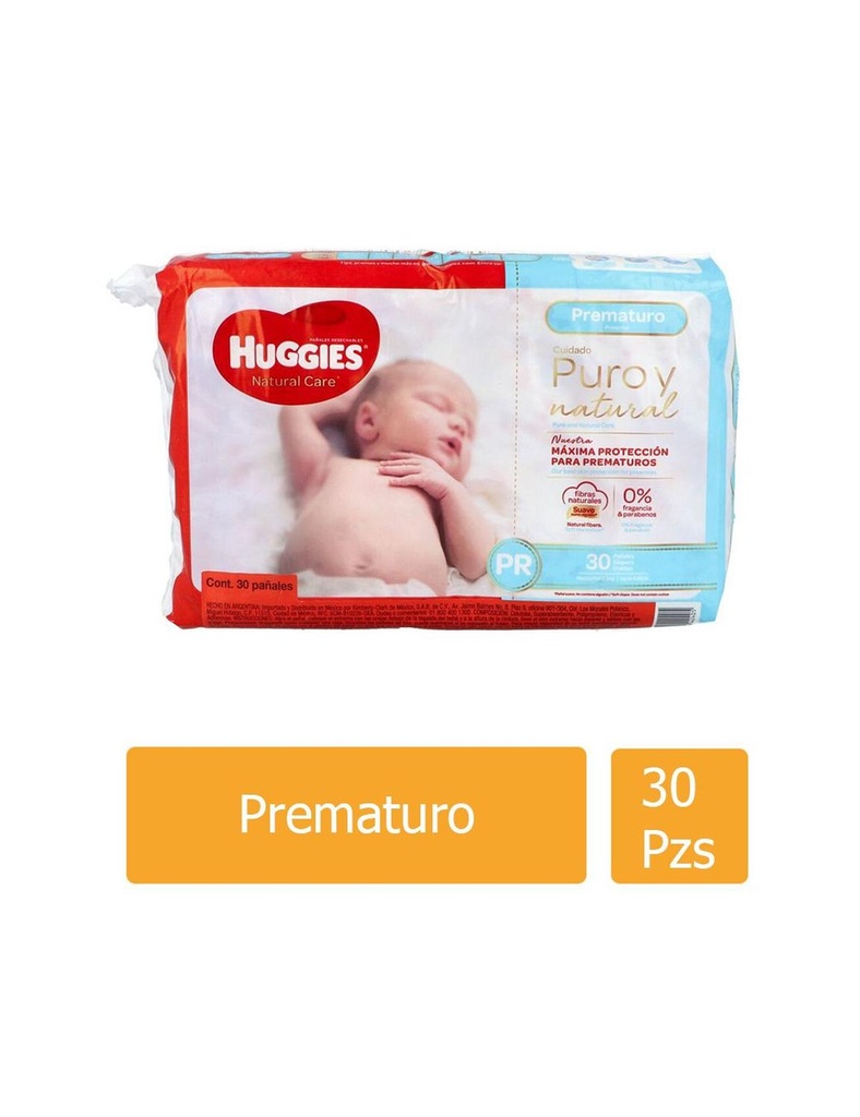 Pañal Huggies Supreme Prematuro 30 Piezas 