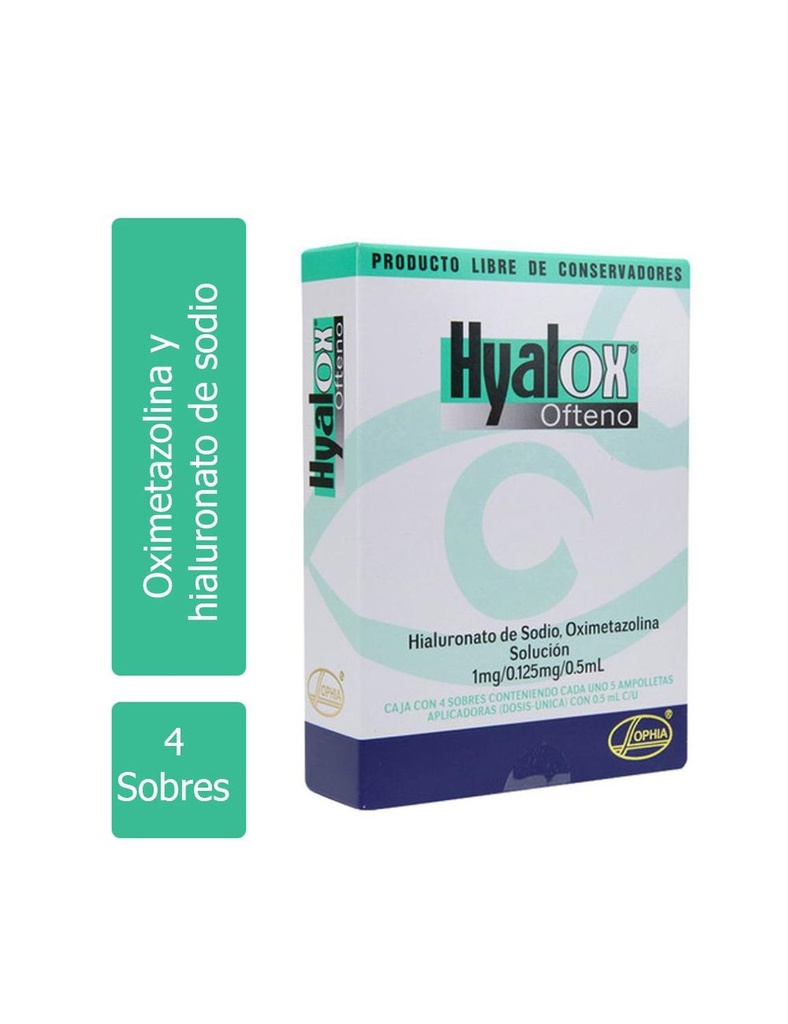 [736085280098] Hyalox Ofteno 0.5 Ml Única Dosis 20 Piezas 