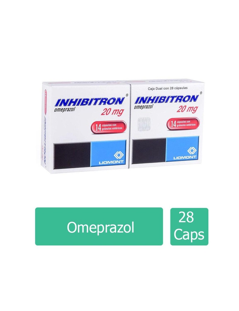 Inhibitron Dual 20 Mg 14 Cápsulas 