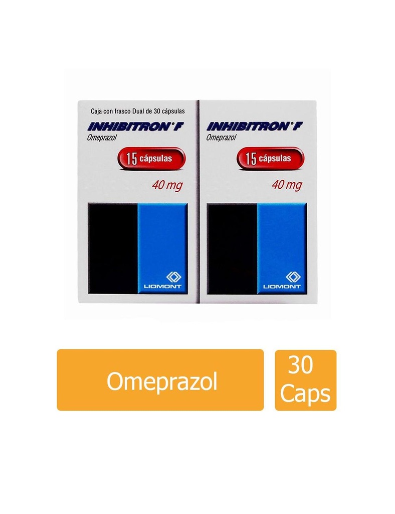 Inhibitron F Dual 40 Mg Con 2 Frascos 15 Cápsulas 