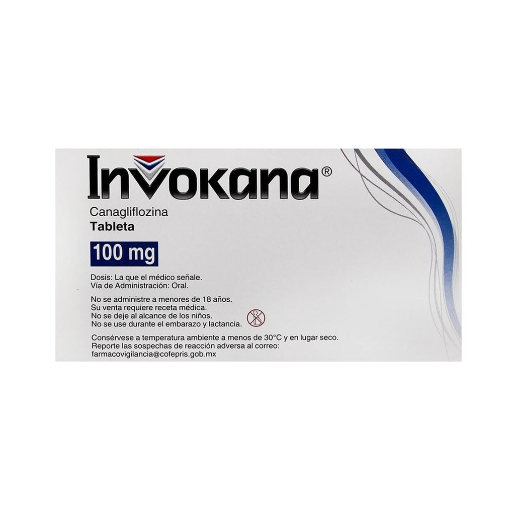 Invokana 100 Mg 30 Tabletas 