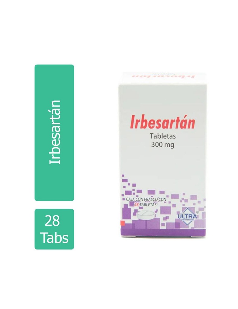 Irbersartan 300 Mg Caja Con 28 Tabletas