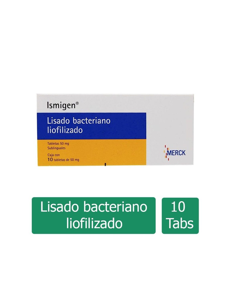 Ismigen 50 Mg Sublinguales 10 Tabletas 