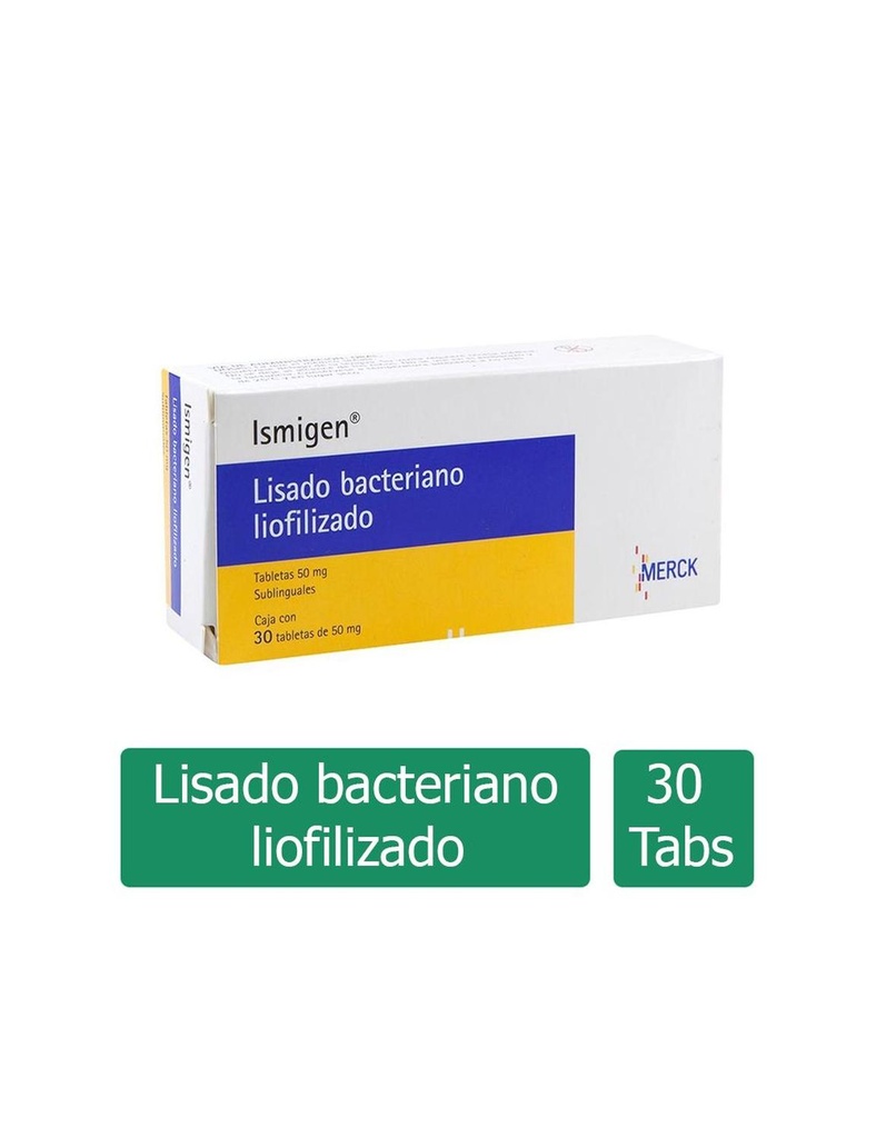 Ismigen 50 Mg Sublinguales 30 Tabletas 