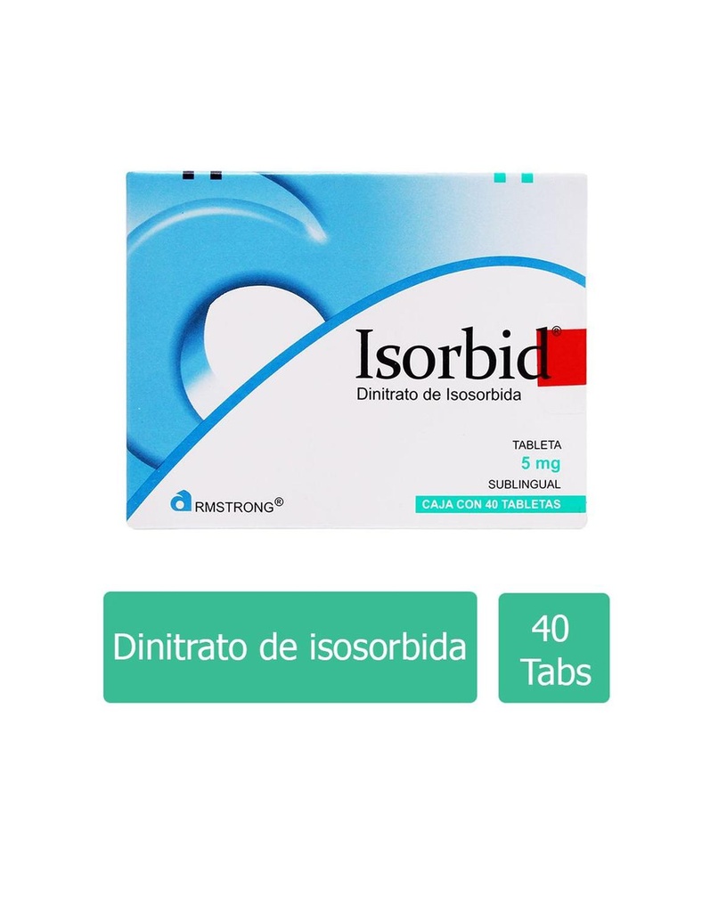 Isorbid Subling 5 Mg 40 Tabletas 