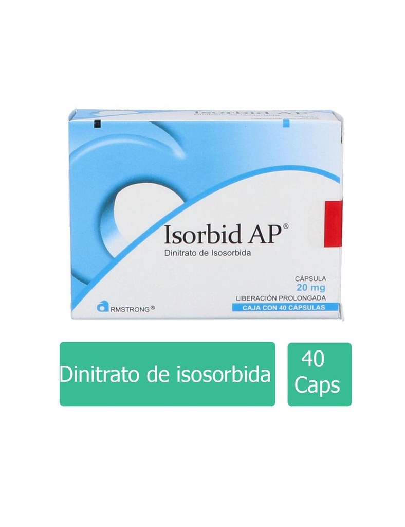 Isorbid AP 20 Mg 40 Cápsulas dinitrato de isosorbida