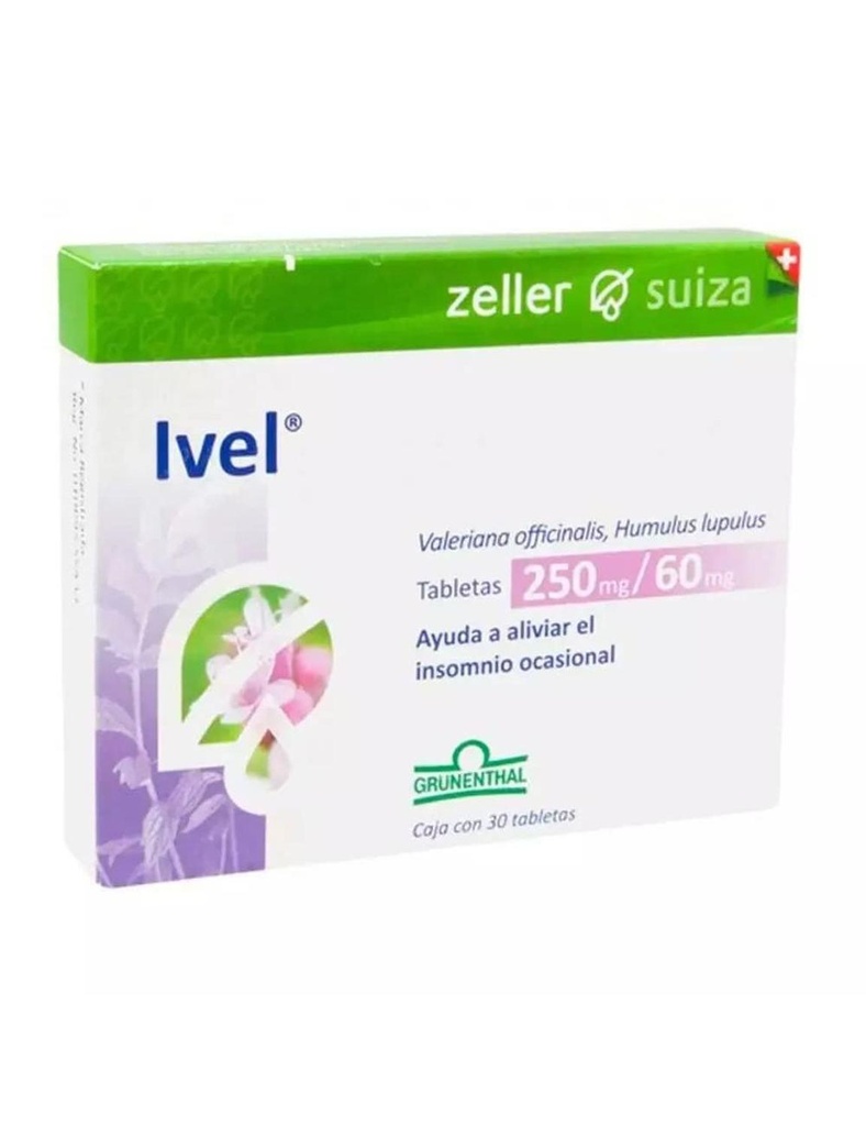 Ivel 250 Mg/60 Mg Caja Con 30 Comprimidos