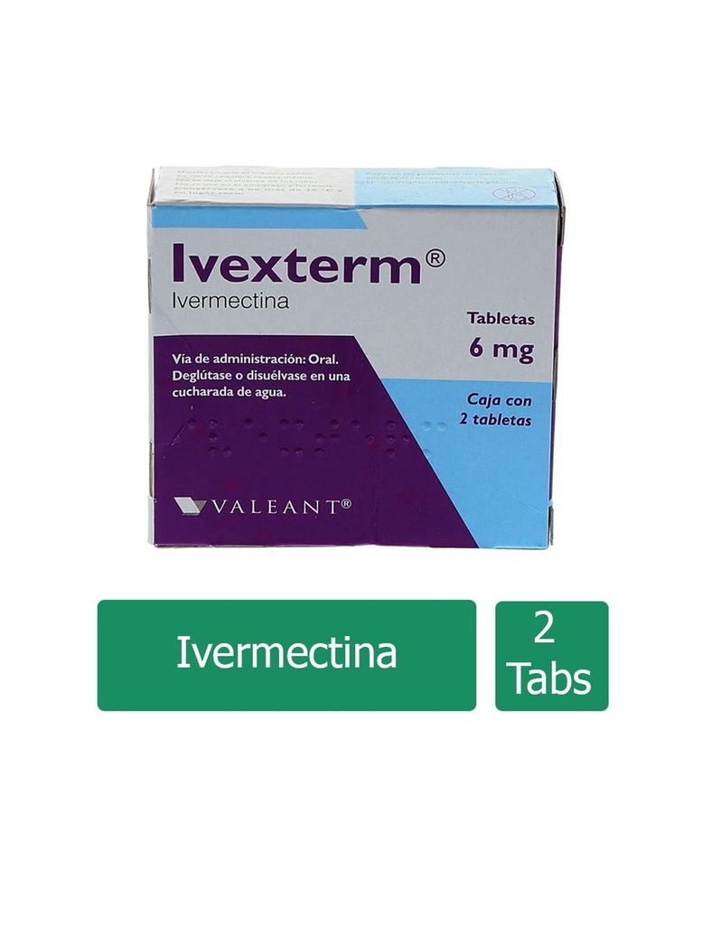 Ivexterm 6 Mg 2 Tabletas ivermectina