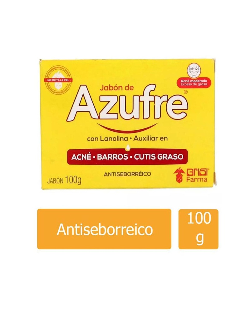 Jabón Azufre Grisi 100 G 