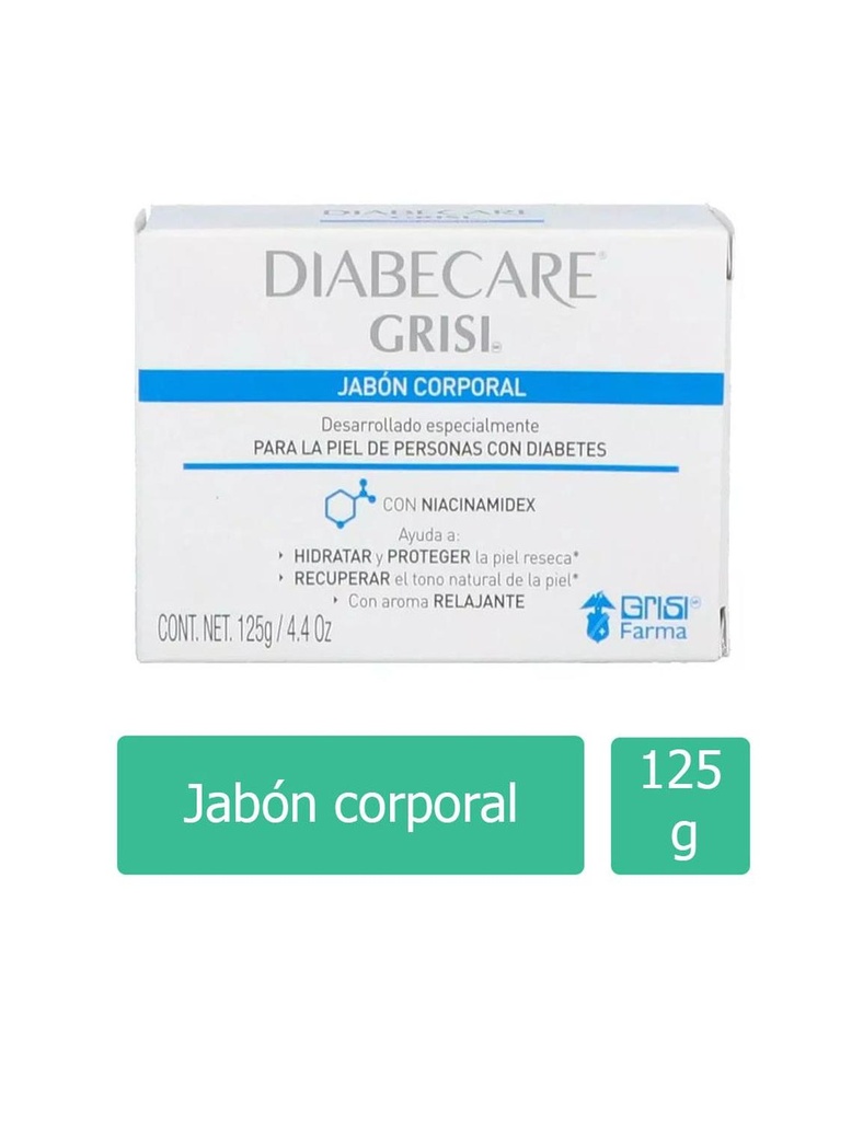 Jabón Grisi Corporal Diabecare 125 G 