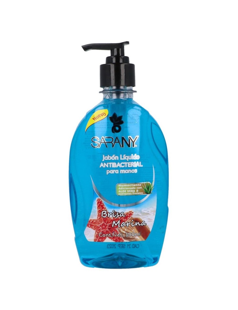 Jabón Líquido Antibacterial Sarany Brisa Marina 500 Ml 