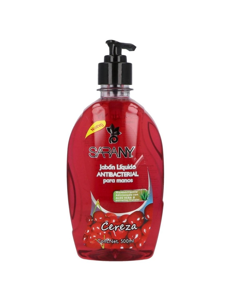 Jabón Líquido Antibacterial Sarany Cereza 500 Ml 