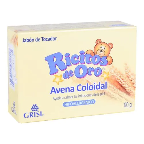 Jabón Ricitos De Oro Avena Coloidal Barra Con 90G Hipoalergénico