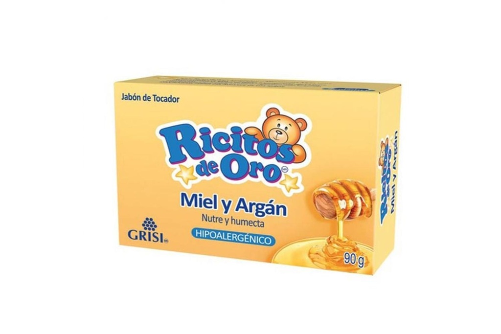 Jabón Ricitos De Oro Con Miel Caja Con Barra Con 90 G