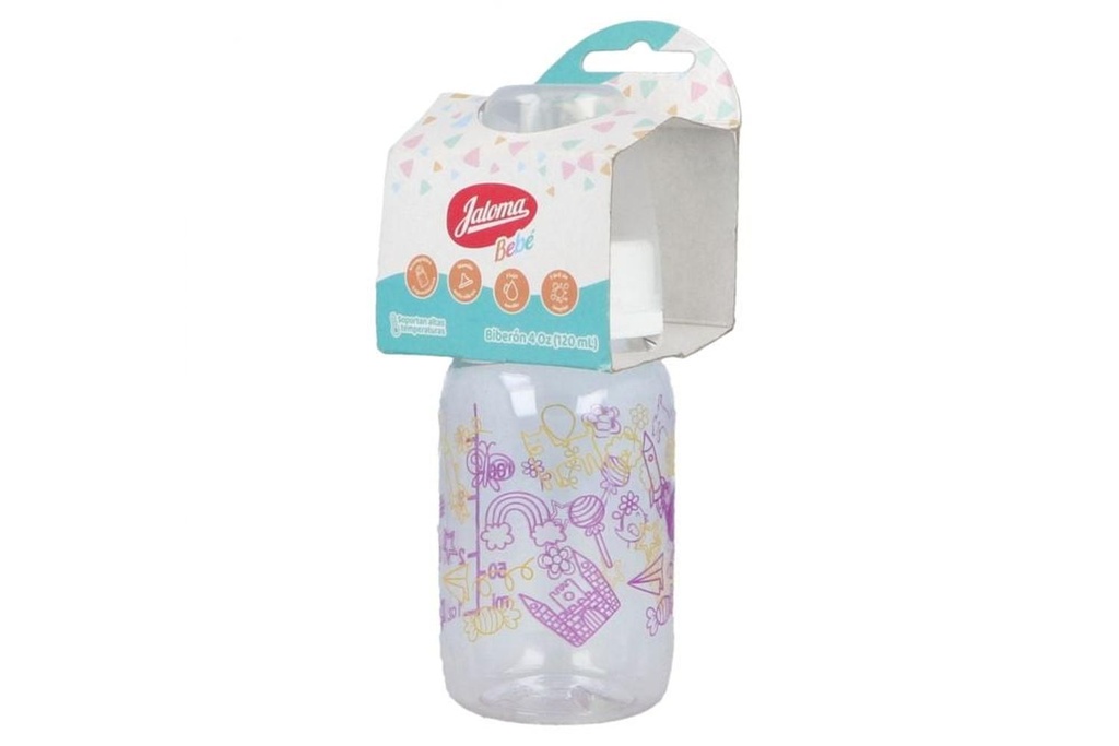 Biberón Jaloma Cristalino 4 Oz 
