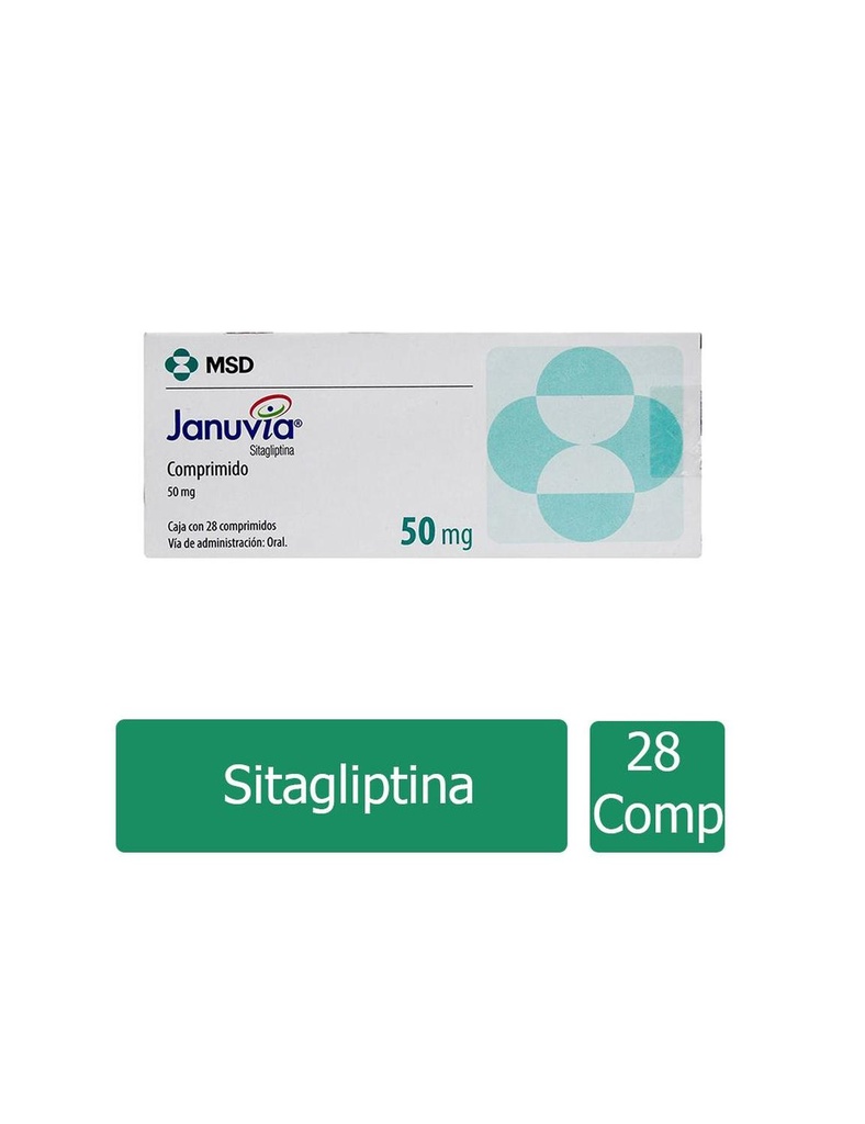 Januvia 50 Mg Recubiertos 28 Comprimidos 
