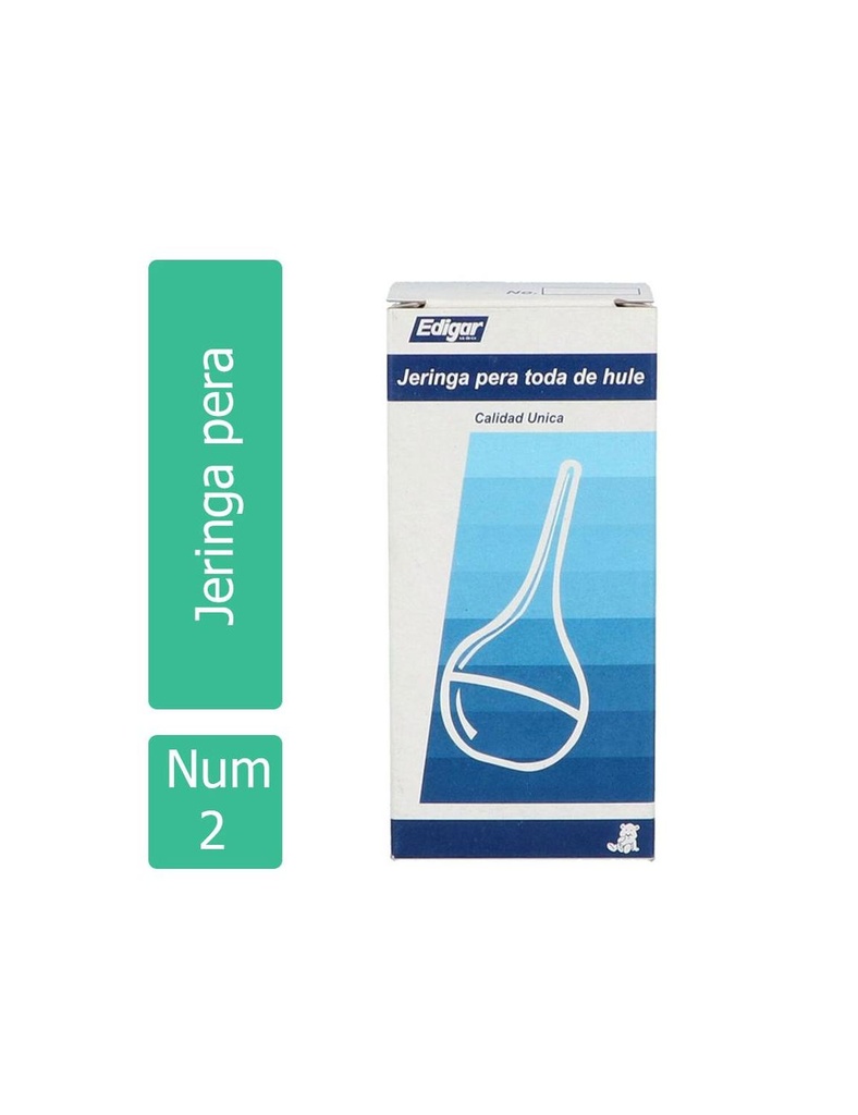 Jeringa Pera Toda Hule Número 3 