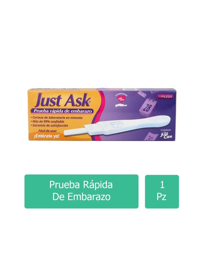 Prueba Embarazo Just Ask Pieza 