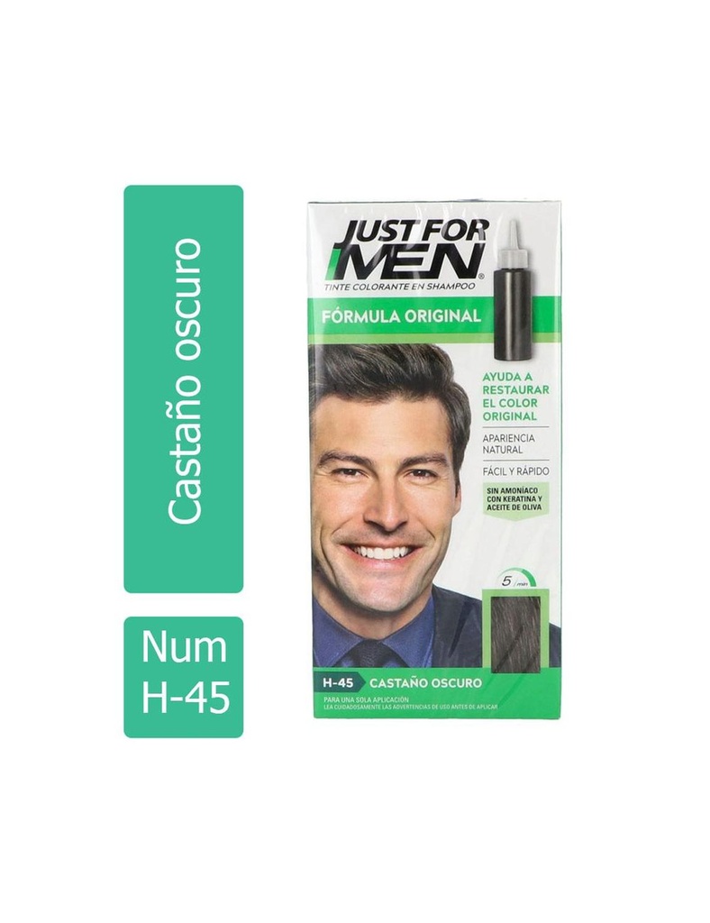 Tinte Just For Men Castaña Oscuro 60 Ml 