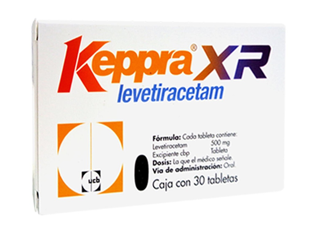 Keppra XR 500 Mg 30 Tabletas 