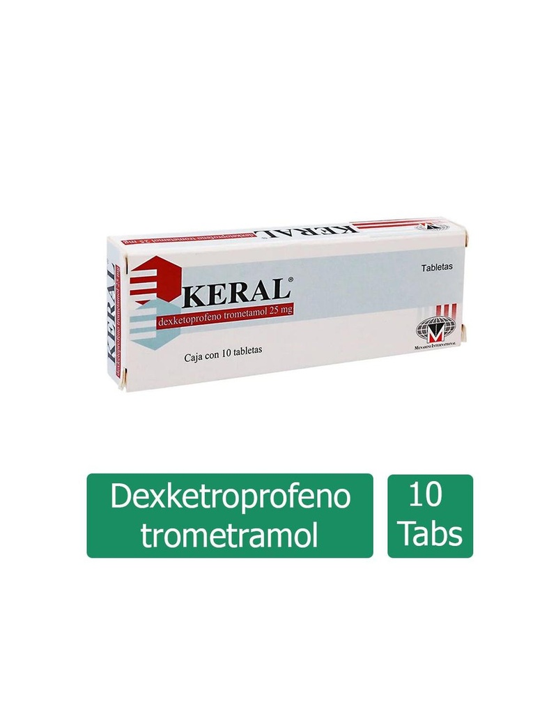 Keral 25 Mg 10 Tabletas 