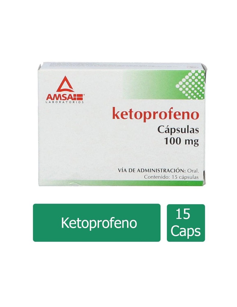 [7501349020979] Ketoprofeno 100 Mg 15 Cápsulas Genérico Amsa 
