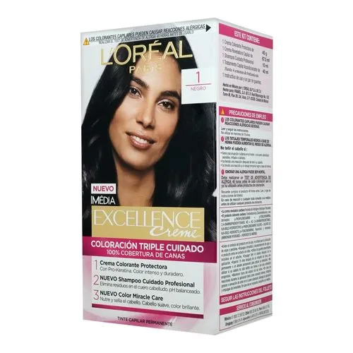 Tinte Imédia Excellence De L'Oréal Paris 1 Negro 
